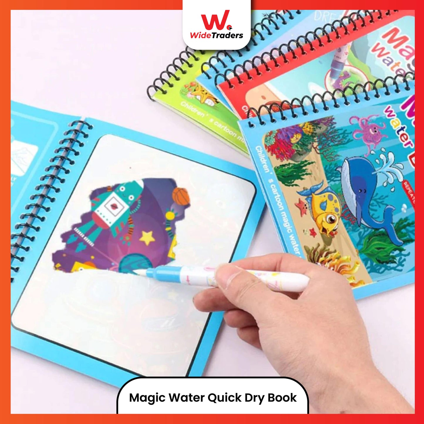 Magic Water Quick Dry Coloring Doodle Reusable Book