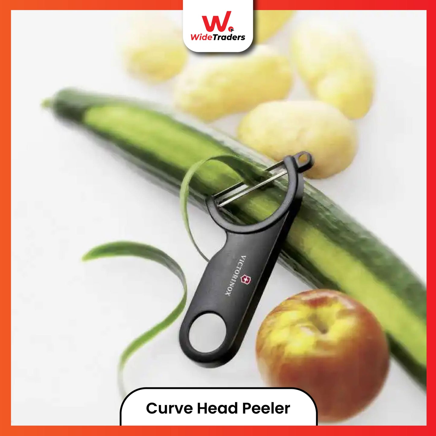 Curve Potato Carrot Peeler with Blemish Remover