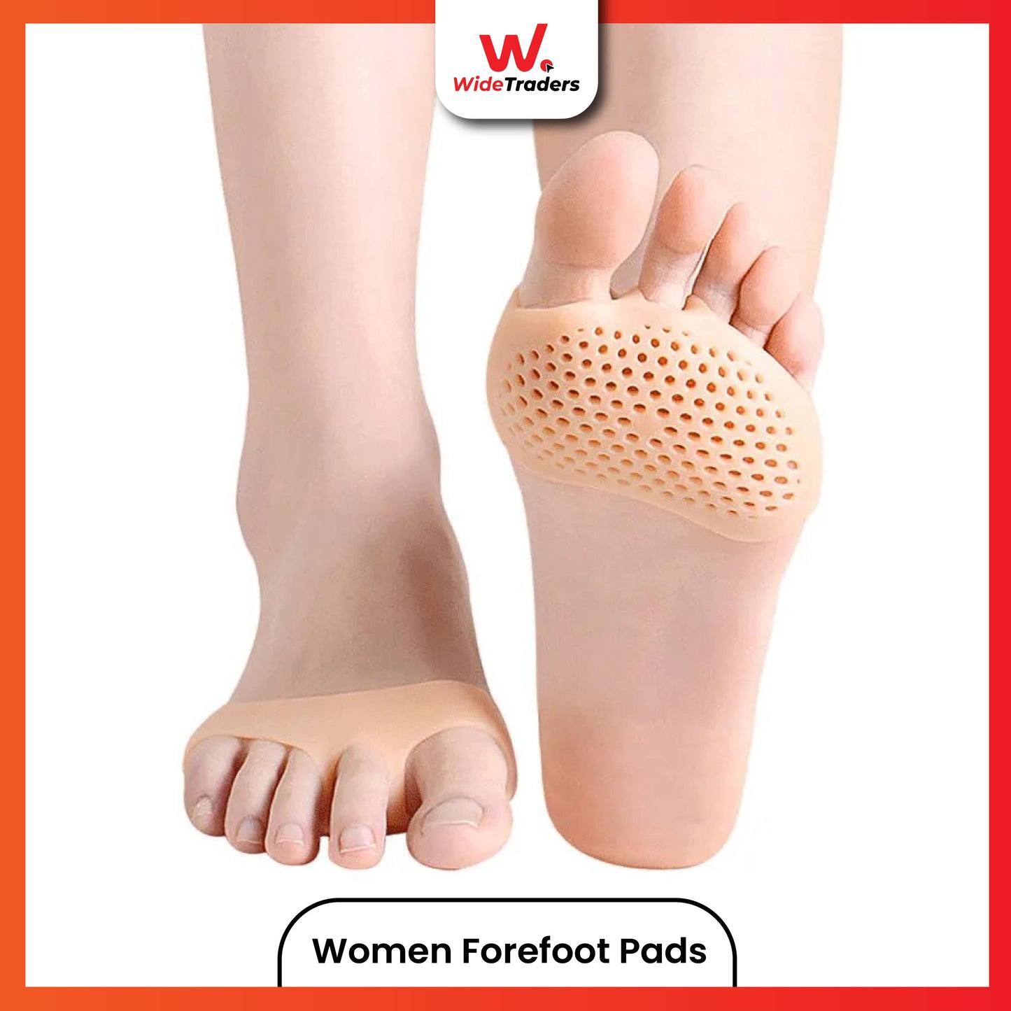 1Pair Silicone Soft Forefoot Pads Women High Heel