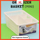 Plastic Basket for Kitchen- Fruit Vegetable Cabinet Organizer - Mini Size