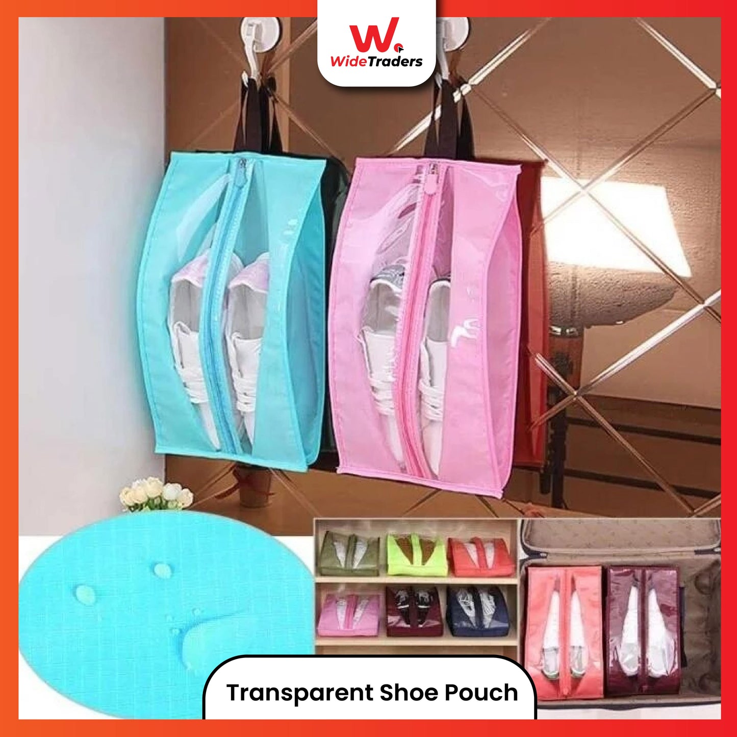 Travel Shoe Bags Portable Waterproof Travel Shoe Storage Bag
