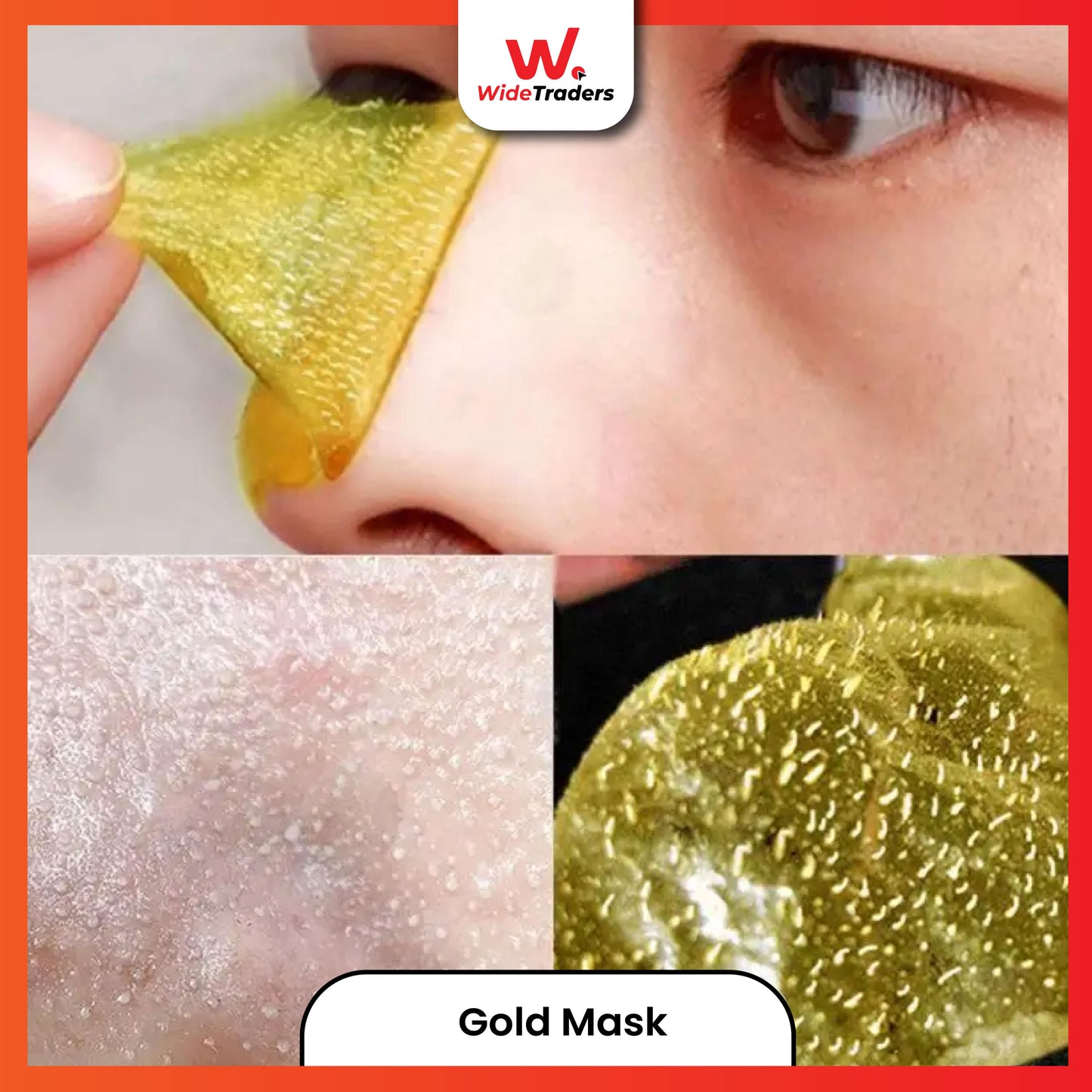 Golden Peel Off  Face Mask For Whitening Lifting Firming Skin Anti Wrinkle Anti Aging & Black Head Care