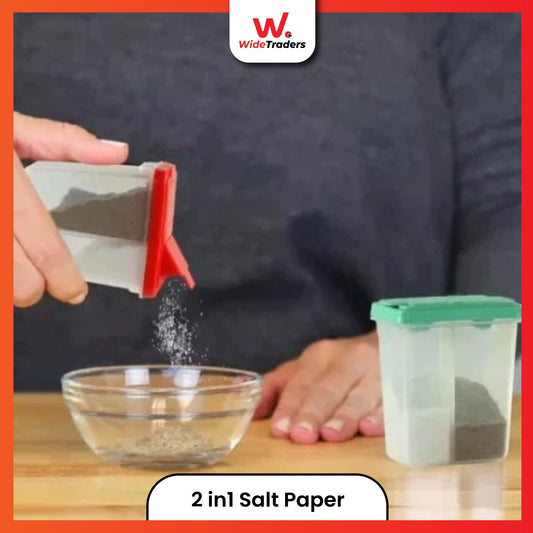 Aroni Salt and Pepper Shaker - 2 in 1 Spice Bottle
