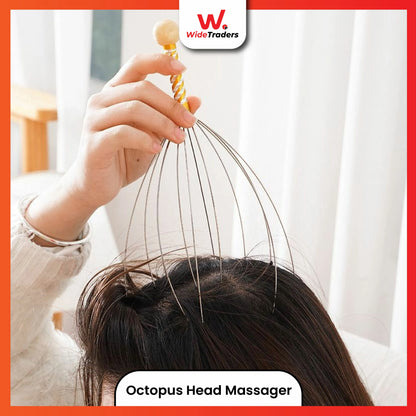 1Pcs Octopus Head Massager