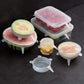 Pack of 6 Silicone Stretch Lids Cover