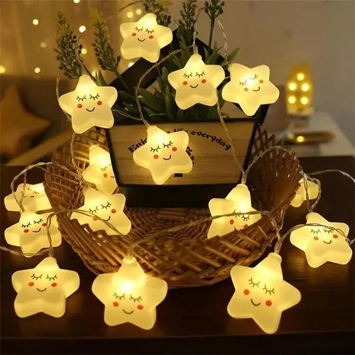 10Pcs Star-Shaped LED Fairy Lights Set