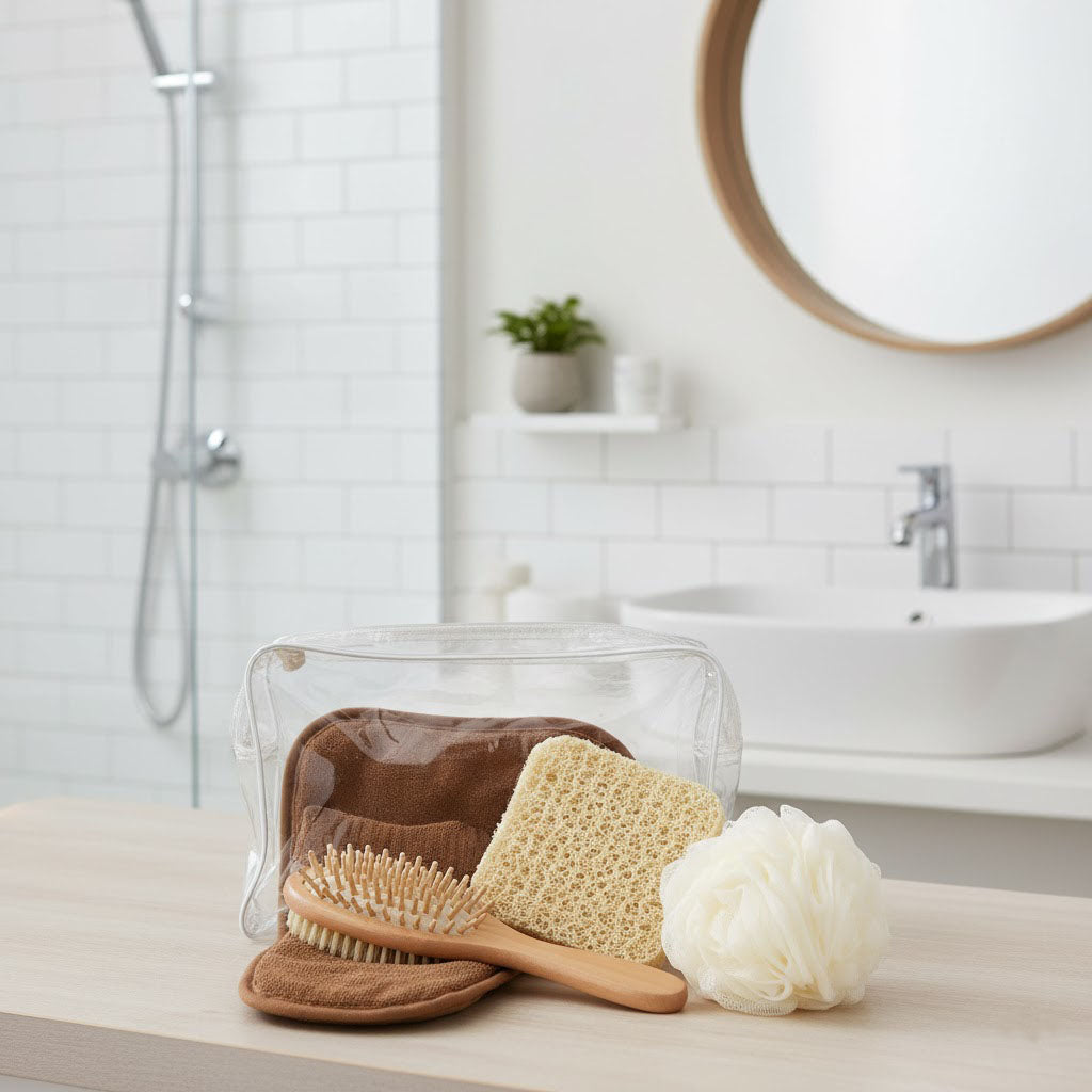 Transparent  Premium Bath Set Organizer