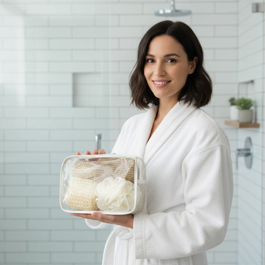 Transparent  Premium Bath Set Organizer