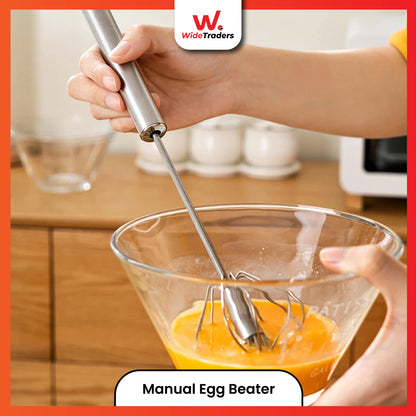 Semi Automatic Egg Beater Whiskers  Hand Push Mixer