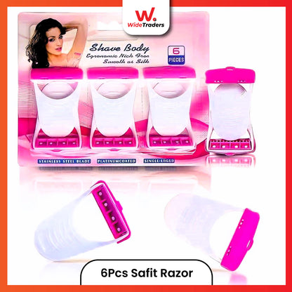 6 pcs Ladies Womens Girls Shaver