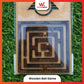 Wooden Maze Puzzle Game With Two Steel Marbles