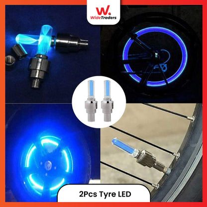 2PCS Car Wheel LED Light Motorcycle Bike Light