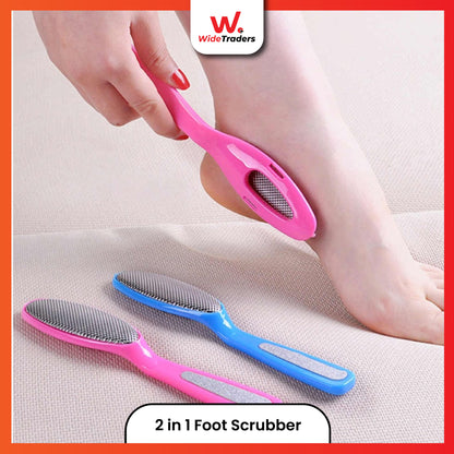 2 In 1 Double Sided Foot Scrubber File Stainless Steel