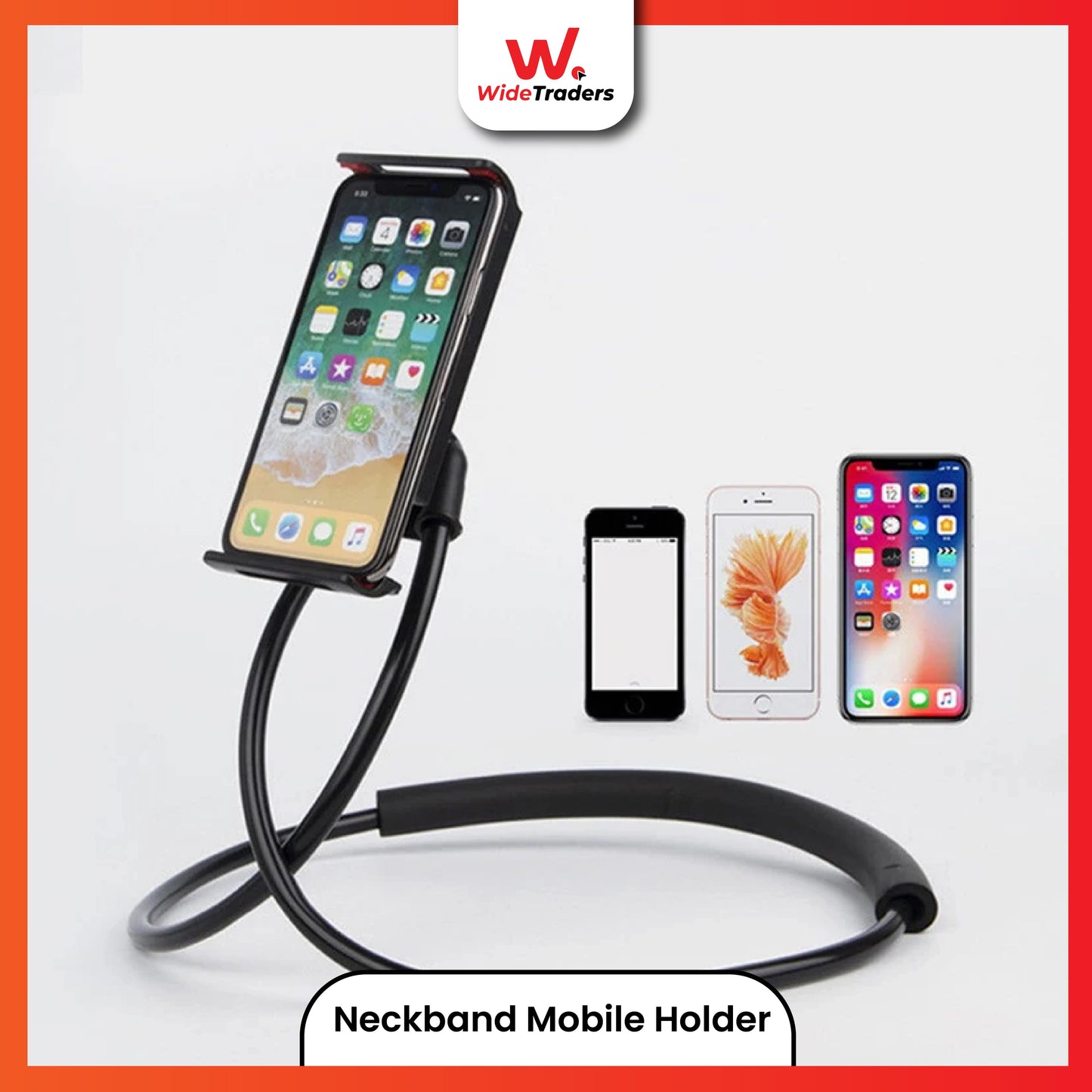 Neckband Mobile Holder (Random Color)