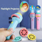 Mini Flashlight Projector Toy For Kids With 3 Image Reels