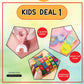 Kids Deal👶🏻(3 In 1)U-Shaped Baby Toothbrush With Foldable Magic Cup & Mathematics Rubik's Cube