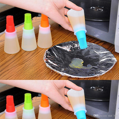 Silicone Brush Oil Bottle