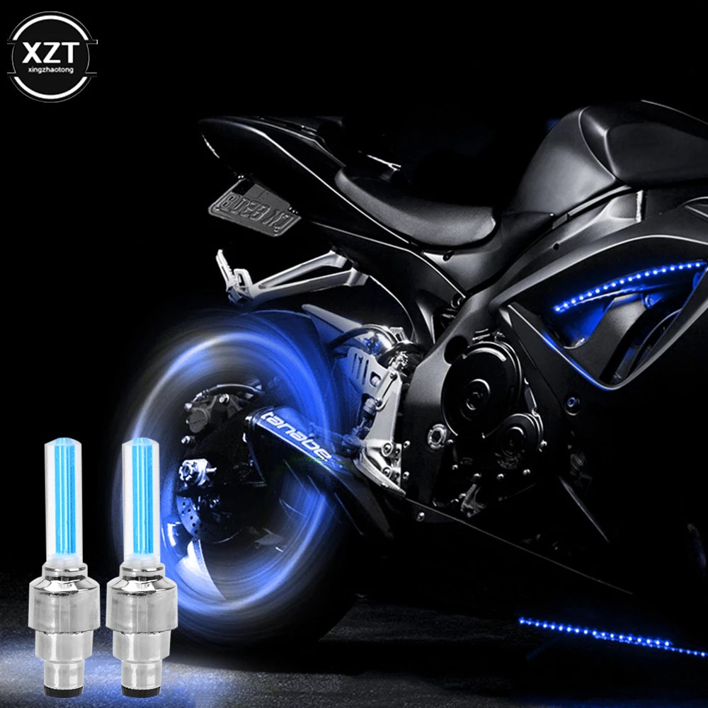 2PCS Car Wheel LED Light Motorcycle Bike Light
