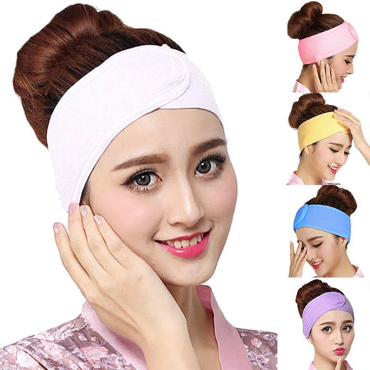 2Pcs Adjustable Soft Facial Head Band For Women, Under One Dollar 