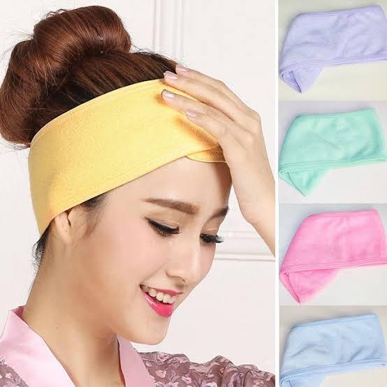2Pcs Adjustable Soft Facial Head Band For Women, Under One Dollar 
