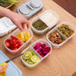 Dual Splash Compartment Food Container-Pack of 2