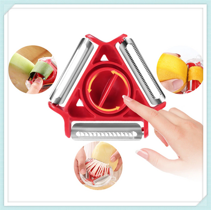 Trio Peeler Set Slicer Stainless Steel Peeler