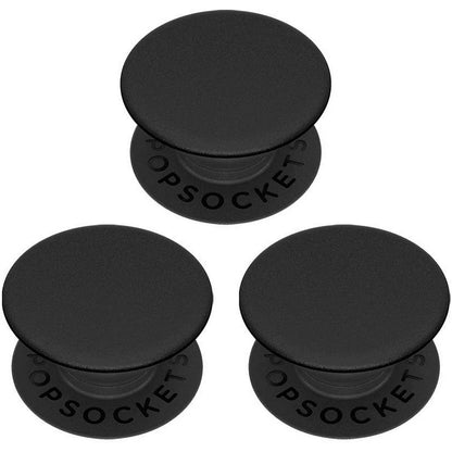 3Pcs POP SOCKET Black, Under Ine Dollar.