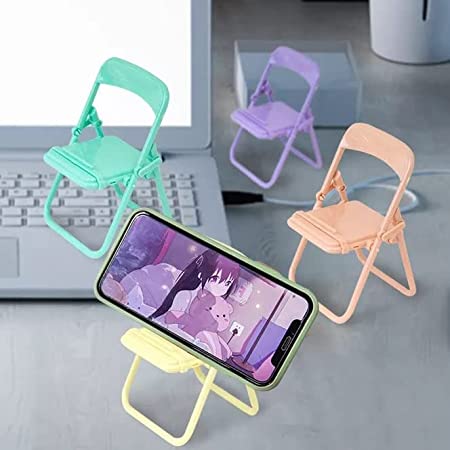 Portable Mini Mobile Phone Stand Desktop Chair