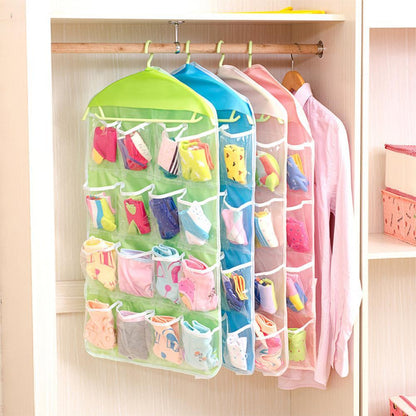 Pack of 3 16 Pocket Hanging Organizer