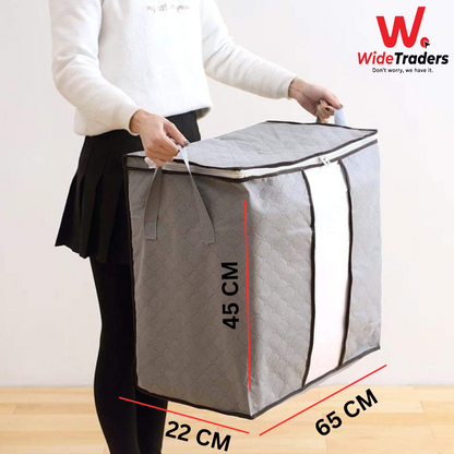 3Pcs Grey Bamboo Storage Bag