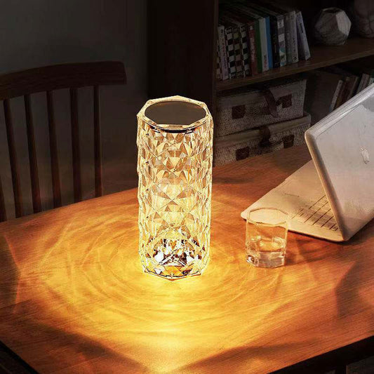 Crystal Diamond Table Lamp Touch Control Decorative Table Light