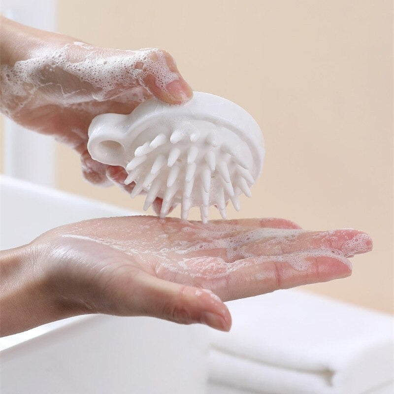 Silicone Massage Shampoo Comb Shower Brush