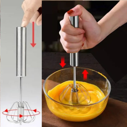 Semi Automatic Egg Beater Whiskers  Hand Push Mixer