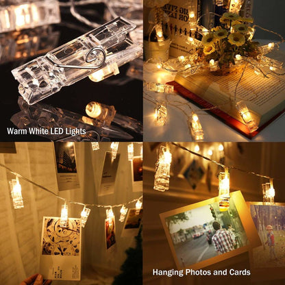 20 Clips LED Photo String Lights