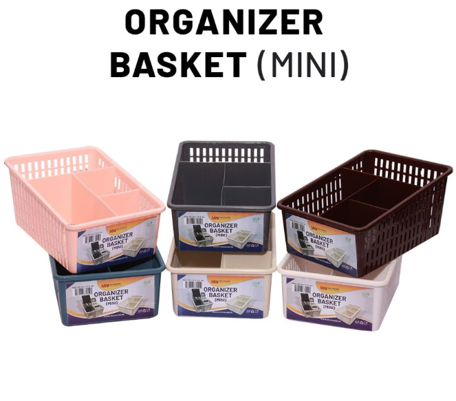 Plastic Basket for Kitchen- Fruit Vegetable Cabinet Organizer - Mini Size