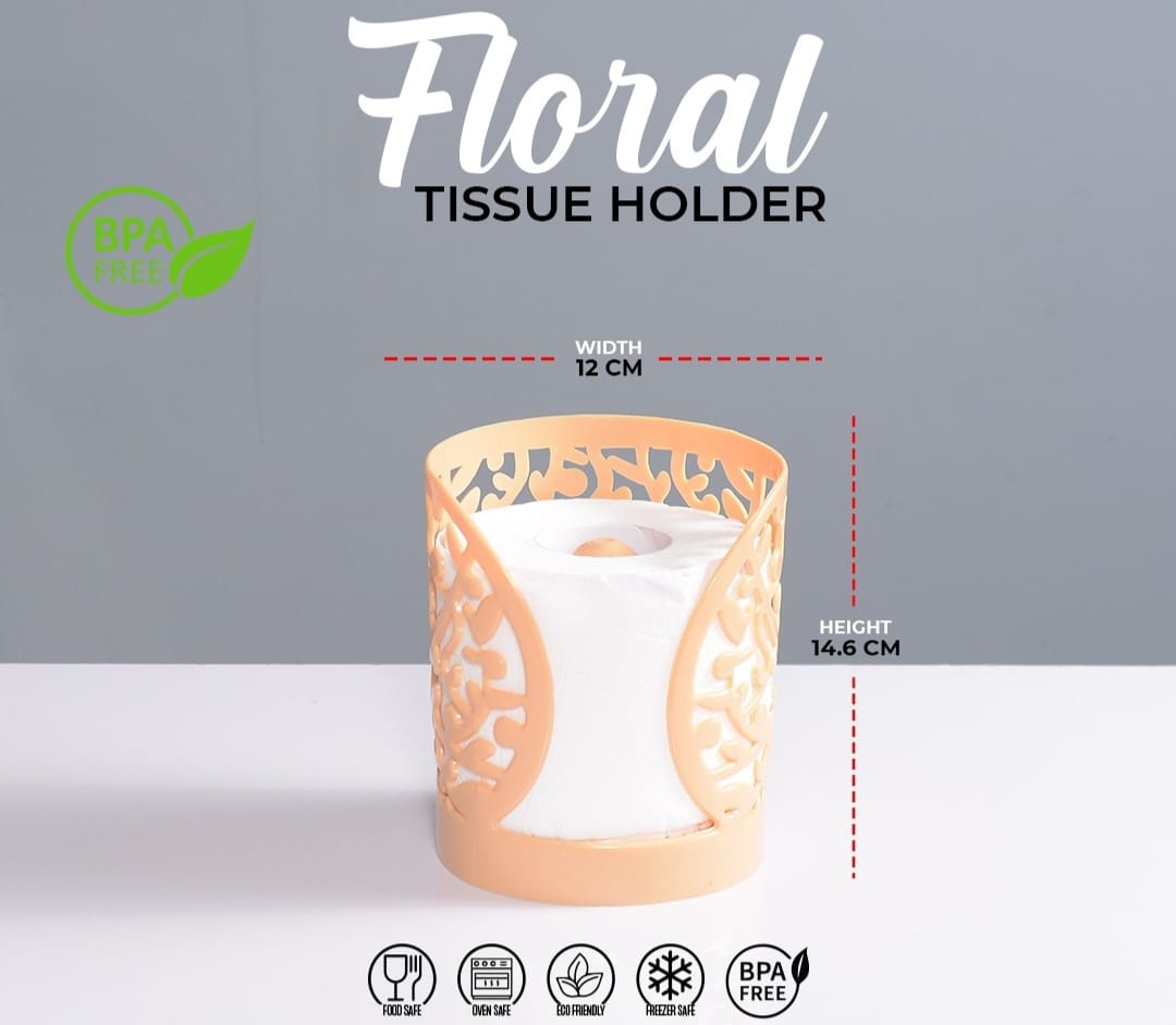 Floral Tissue Paper Holder, Under One Dollar