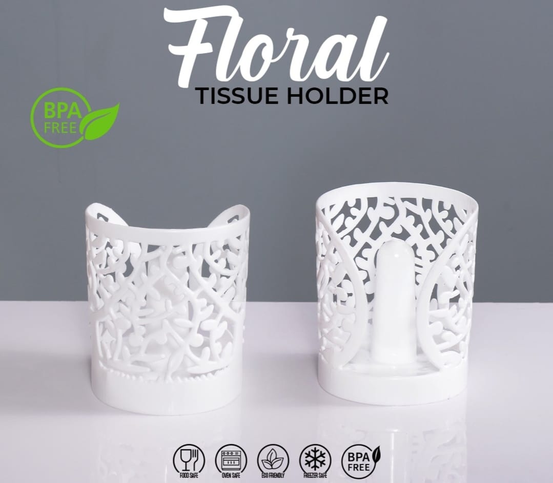 Floral Tissue Paper Holder, Under One Dollar