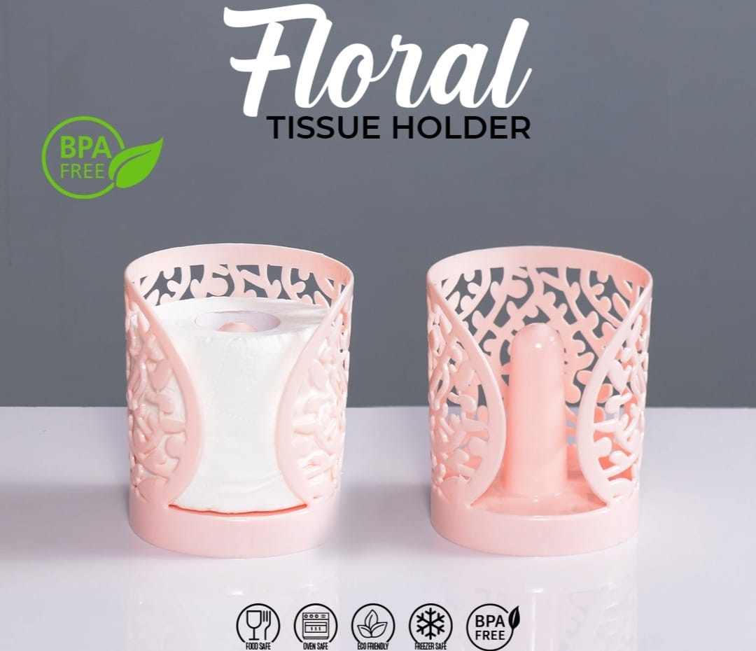 Floral Tissue Paper Holder, Under One Dollar