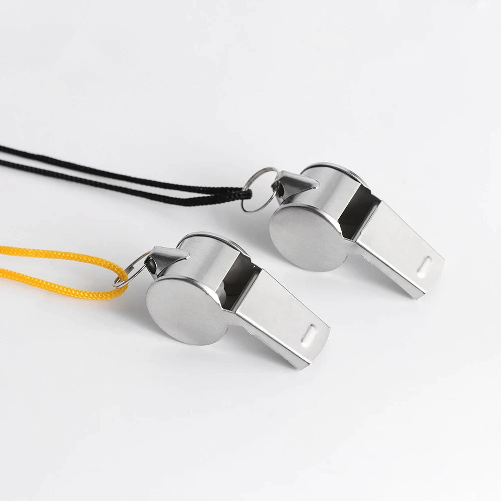 Metal Whistle With Rope, Under One Dollar