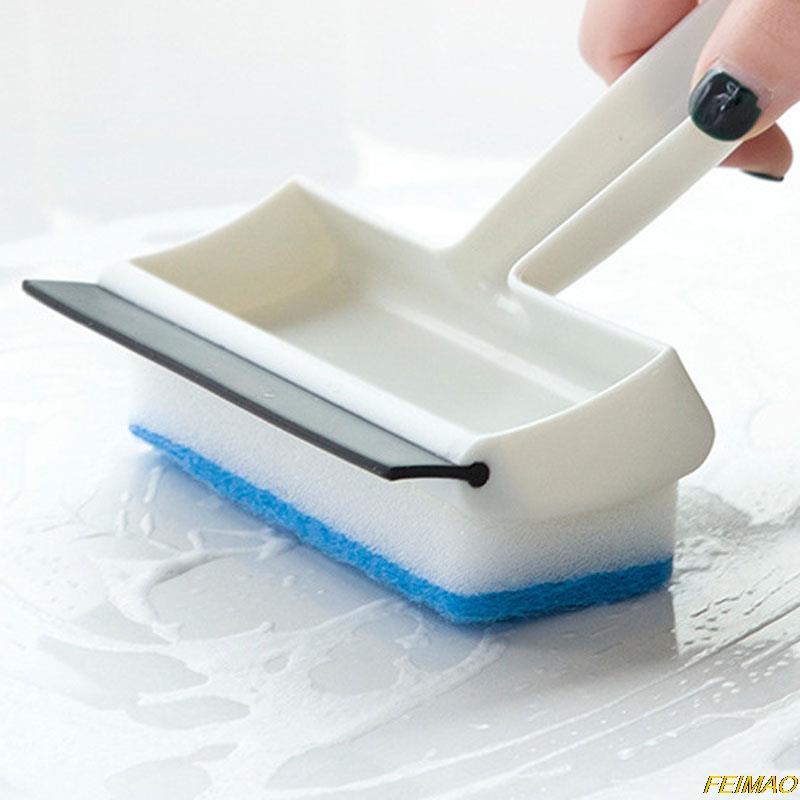 Multi-function Glass Window Wiper Soap Cleaner Squeegee Mirror Bathroom Wall Cleaning Brush(5inch)