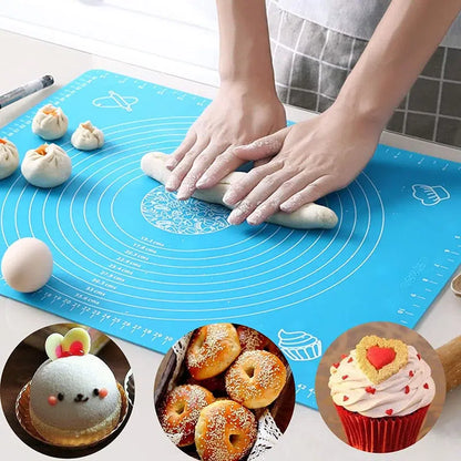 Silicone Kitchen Kneading Dough Mat Cooking Cake Baking Mat