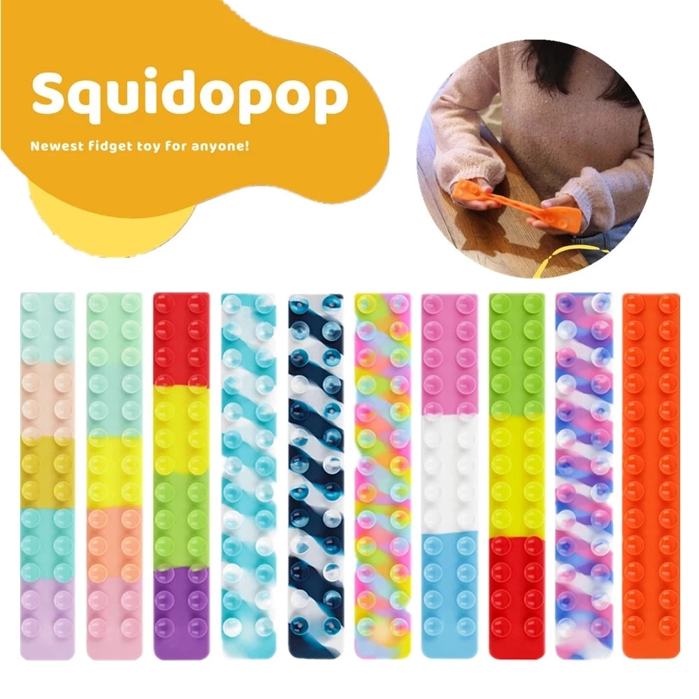 Suction Cup Squidopop Fidget Toy, Under One Dollar 