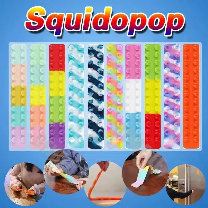 Suction Cup Squidopop Fidget Toy, Under One Dollar 