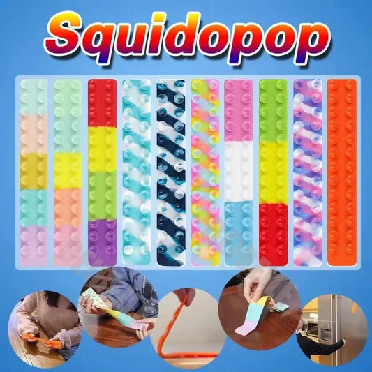 Suction Cup Squidopop Fidget Toy, Under One Dollar 