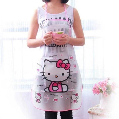 Waterproof & Oil Resistant Sleeveless Apron (Random color, Random design)