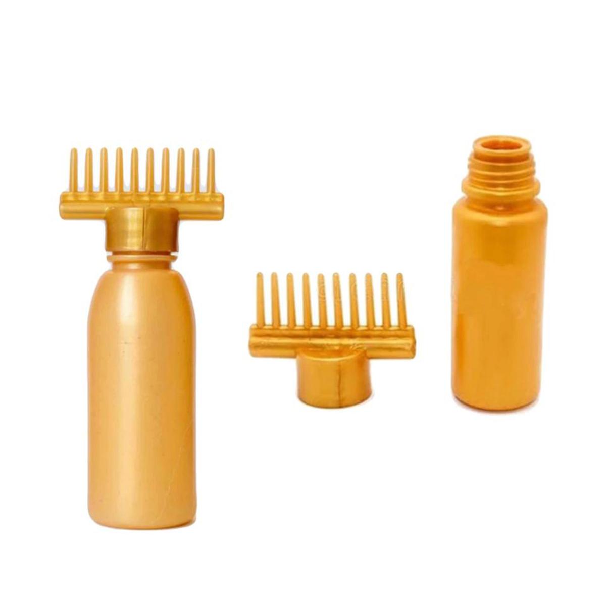 Hair Oil Bottle With Comb Pack Of 2