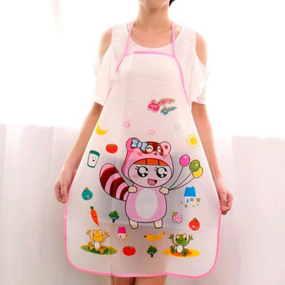 Waterproof & Oil Resistant Sleeveless Apron (Random color, Random design)