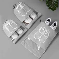 Pack of 3 Travel Shoes Storage Bag