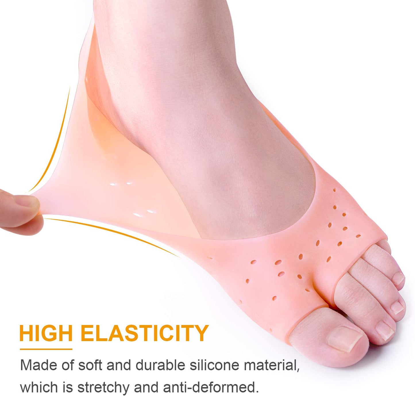 1 Pair Gel Socks Silicone Foot Care Tool Feet Protector