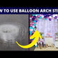 Balloon Decorating Strip Connect Chain DIY Balloon Arch Strip Tape Plastic 5M